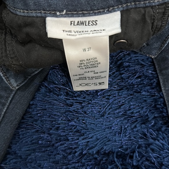 Joe’s Jeans The Vixen Skinny Ankle Size 27 Dark Wash - Picture 5 of 6